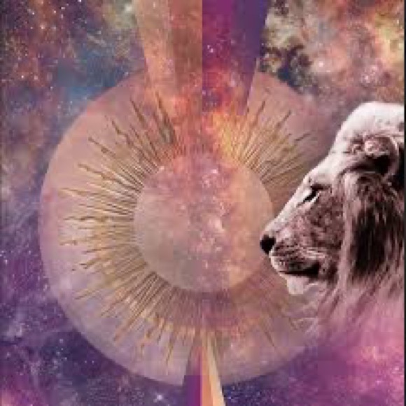 RARE Niyama Sol x Cosmic Collage Leo Leggings - Picture 2 of 4